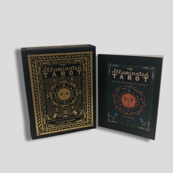 NIB The Illuminated Oracle Tarot 53 Cards Divination by Caitlin Keegan Navy Blue - Picture 1 of 8